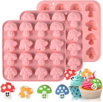 Molde de silicone para cogumelos com 16 cavidades ideal para doces e chocolate