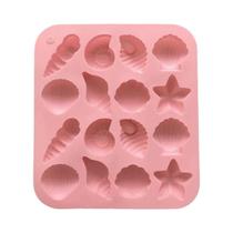 Molde De Silicone Para Conchas Com 16 Cavidades, Forma De Animais Do Oceano Para Doces, Pudim, Molde De Silicone Para Conchas Com 16 Cavidades, Forma De Animais Do Oceano Para Doces, Pudim,