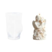 Molde de silicone para decoração de Natal, faça você mesmo, velas de goma, pasta de goma