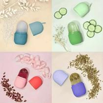 Molde de silicone para gelo facial rolo massageador refrescante skincare cuidados com a pele massage Molde de silicone para gelo facial rolo massageador refrescante skincare cuidados com a pele massage