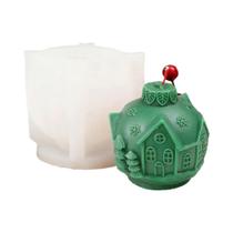 Molde De Silicone Para Lanterna De Natal Em Forma De Alce 3D, Vela Aromática, Molde De Concreto E