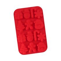 Molde De Silicone Para Natal Com Formato De Papai Noel E Flocos De Neve Para Doces, Chocolate, Molde De Silicone Para Natal Com Formato De Papai Noel E Flocos De Neve Para Doces, Chocolate,