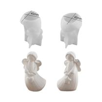 Molde De Silicone Para Ornamento De Anjo Com Asas 3D, Decoração De Natal, Artesanato Em Gesso,