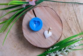 Molde de Silicone para Pingente Coração