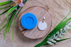 Molde de Silicone para Pingente Redondo liso