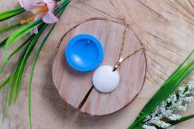 Molde de Silicone para Pingente Redondo
