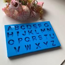 Molde de Silicone para Resina Alfabeto - Letras Mini