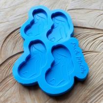Molde de Silicone para Resina Mãe - Grávida - Gestante 4 Cavidades Molde de Silicone para Resina Mãe - Grávida - Gestante 4 Cavidades