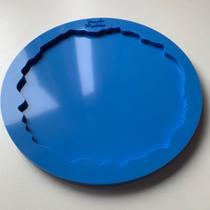 Molde de Silicone para Resina Porta Copo Geodo
