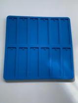 Molde de silicone para Resina - Tags Retangular 12 Cavidedes Com Pino