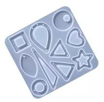 Molde De Silicone Para Resinas Brincos Colar Brinco Pingente Brinco05