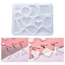 Molde De Silicone Para Resinas Lua-estrela-brinco-pingente