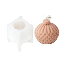 Molde De Silicone Para Sino De Natal 3D Em Relevo, Bola De Lanterna Para Velas Aromáticas E