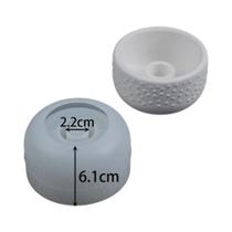 Molde De Silicone Para Suporte De Vela Com Padrão De Poá DIY, Tigela De Armazenamento Redonda Em
