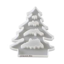 Molde De Silicone Para Suporte De Vela Em Formato De Árvore De Natal E Casa, DIY, Para Artesanato Em