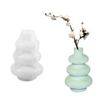 Molde De Silicone Para Vaso, Bandeja Oval, Porta-Copos, Recipiente Para Garrafa, Doces, Vaso De