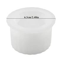Molde De Silicone Para Vaso De Cera Redondo Com Tampa Caixa De Armazenamento De Joias Artesanato Em Molde De Silicone Para Vaso De Cera Redondo Com Tampa Caixa De Armazenamento De Joias Artesanato Em
