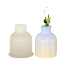 Molde De Silicone Para Vaso De Flor DIY, Bandeja, Gesso, Cimento, Resina Epóxi, Caixa De