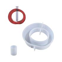 Molde de Silicone para Vaso de Flores - Arqueado, Retangular e Redondo - Artesanato em Resina