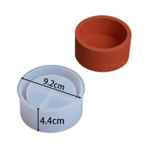 Molde De Silicone Para Vaso De Flores Com Padrão Xadrez DIY Para Concreto, Cimento, Gesso, Jarra De Molde De Silicone Para Vaso De Flores Com Padrão Xadrez DIY Para Concreto, Cimento, Gesso, Jarra De