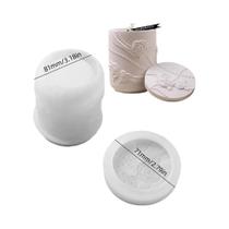 Molde De Silicone Para Vaso De Resina Em Formato De Flor Com Fita De Pérolas E Rosa, Caixa De