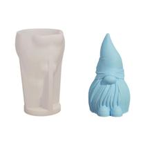 Molde De Silicone Para Vela Aromática 3D De Papai Noel, Artesanato De Sabão Em Resina Sem Rosto,