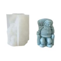 Molde De Silicone Para Vela De Papai Noel Sentado No Sofá, Molde De Resina De Velho Fofo Dormindo, Molde De Silicone Para Vela De Papai Noel Sentado No Sofá, Molde De Resina De Velho Fofo Dormindo,