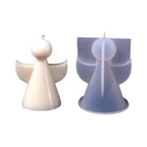 Molde De Silicone Para Vela Em Forma De Anjo, DIY, Para Sabão Artesanal, Concreto, Gesso, Resina,