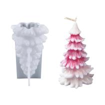 Molde De Silicone Para Vela Em Forma De Árvore De Natal, DIY, Para Velas Aromáticas, Sabonetes,