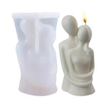 Molde De Silicone Para Vela Em Forma De Casal Abraçado 3D Para Cera De Soja, Gesso, Concreto,