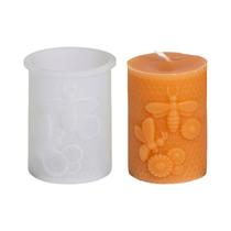 Molde De Silicone Para Vela Em Forma De Colmeia 3D DIY Com Flor De Abelha Em Relevo Para Decoração