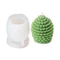 Molde De Silicone Para Vela Em Forma De Pinha De Natal 3D DIY Aromaterapia Gesso Artesanal Decoração Molde De Silicone Para Vela Em Forma De Pinha De Natal 3D DIY Aromaterapia Gesso Artesanal Decoração