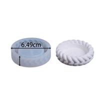 Molde De Silicone Para Vela Em Pote De Corda De Cânhamo, DIY Artesanal, Formato Redondo, Caixa De