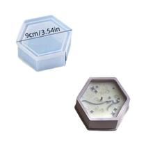 Molde De Silicone Para Vela Hexagonal, Caixa De Armazenamento Geométrica, DIY Para Arte Em Resina E