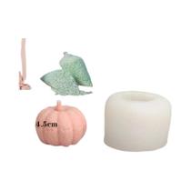 Molde De Silicone Para Velas De Abóbora De Halloween Para Artesanato Feito À Mão, Ferramentas Para