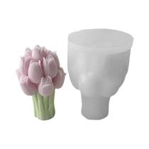 Molde De Silicone Para Velas Em Forma De Buquê De Lavanda, Ferramenta Para Artesanato DIY Em Resina