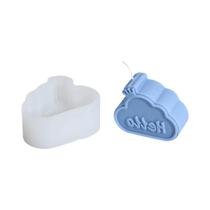 Molde De Silicone Para Velas Em Forma De Foguete Espacial, Sol, Arco-Íris E Nuvem Para Artesanato Em Molde De Silicone Para Velas Em Forma De Foguete Espacial, Sol, Arco-Íris E Nuvem Para Artesanato Em