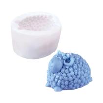 Molde De Silicone Para Velas Em Forma De Ovelha 3D, DIY, Molde De Sabão De Animais, Decoração Para