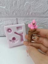 Molde de Silicone Passarinho no tronco