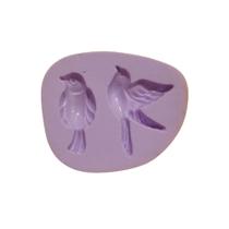 Molde de silicone passarinhos confeitaria biscuit f946 Molde de silicone passarinhos confeitaria biscuit f946