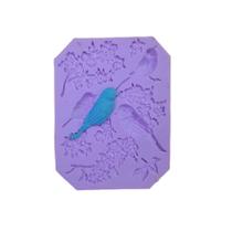 Molde de silicone passarinhos jardim confeitaria biscuit f928 Molde de silicone passarinhos jardim confeitaria biscuit f928