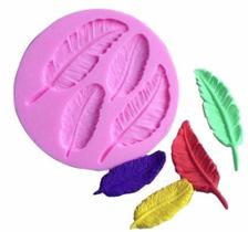 Molde de silicone penas para decorar f495