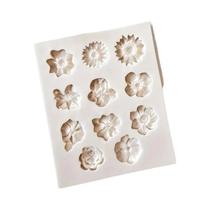 Molde De Silicone Pequeno De Margarida E Girassol Para Decoração De Bolos De Chocolate, Fondant,