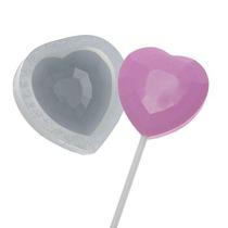 Molde de Silicone Pirulito Coração Ref. 107 Flexarte