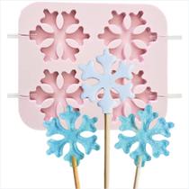 Molde de Silicone Placa Floco 5cm Molde de Silicone Placa Floco 5cm