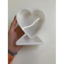 Molde de silicone Platina Para Resina - Coração Para eternização Molde de silicone Platina Para Resina - Coração Para eternização