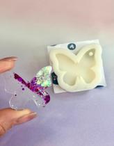 Molde de silicone Platina Para Resina - Mini Borboleta Unitário