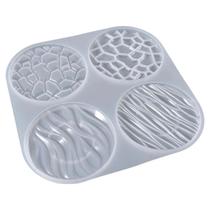 Molde De Silicone Porta Copos Esteira Resina Geodo Epoxi