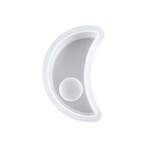 Molde de Silicone - Porta Vela Meia Lua - 16x9cm. - 1 unidade - Rizzo Molde de Silicone - Porta Vela Meia Lua - 16x9cm. - 1 unidade - Rizzo
