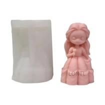 Molde de Silicone Princesa para Resina, Sabonete, Vela e Chocolate